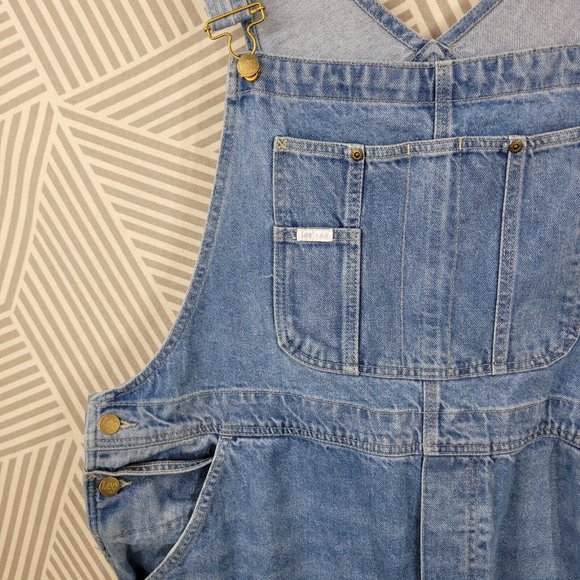 H&M Lee Colab Size XXL Denim Jean Bib Overalls Jumper Blue Vintage Carpenter - Picture 3 of 9